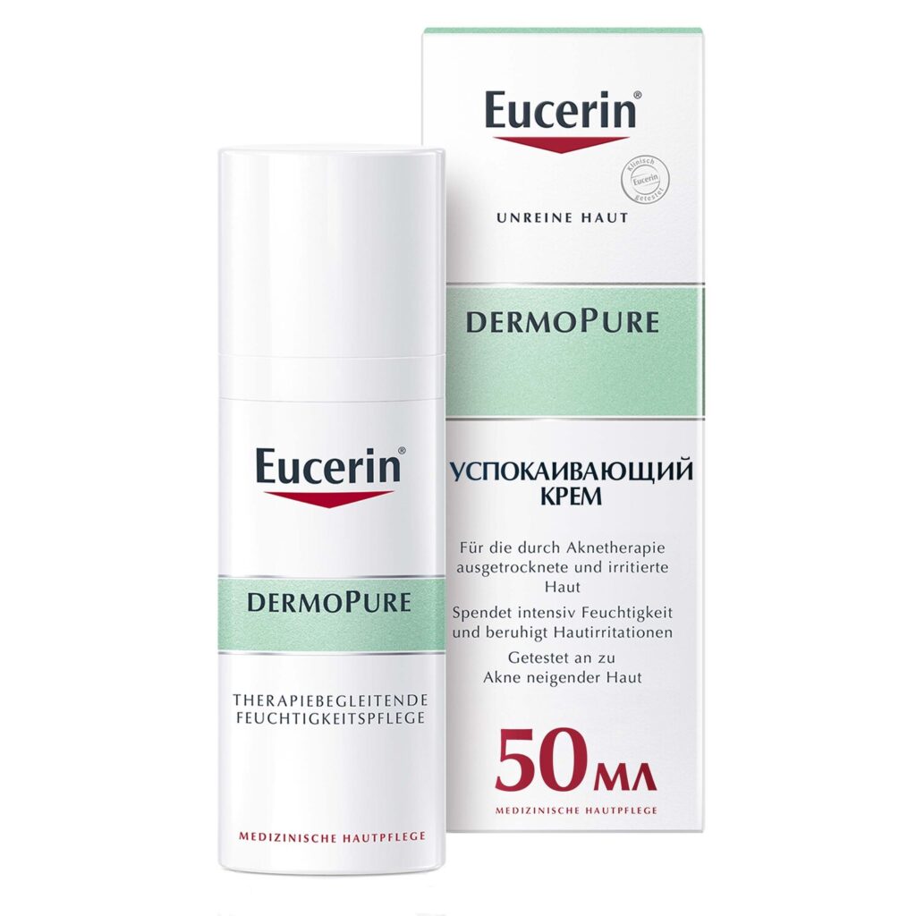 Eucerin, Dermopure, Uspokaivaющiй, uvlaжnaющiй krem ​​dlaple