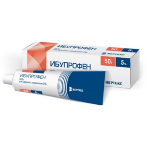 Гелб verteks ибупрофен 5% | 