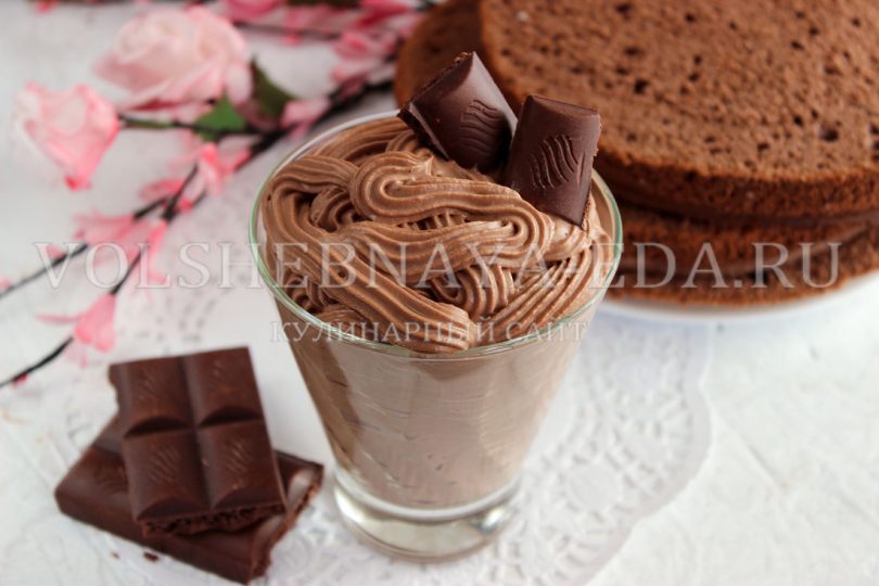 Шocoladnый slivoчnый krem ​​(krem-ganaш)