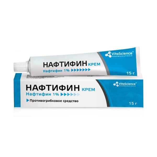 Vitascience naftivivin, 1%, крэм дл.