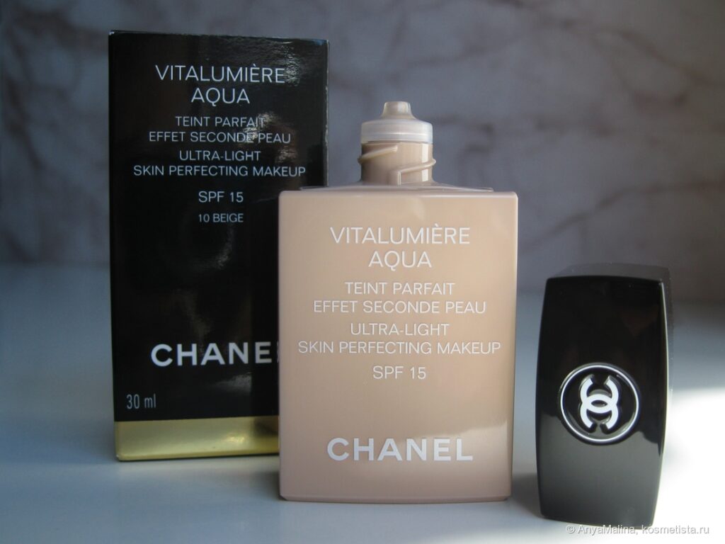 Chanel Vitalumiere Aqua Ultra Light Skin Perfecting Makeup Spf 15 ...