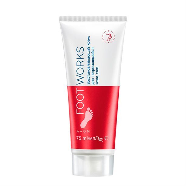 Avon Foot Works vosstanalivaющiй kremmdpotreskawшeйsemy -kohysi -stop, 75 мл